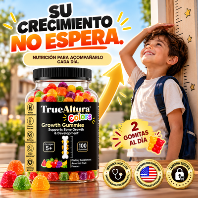 100 Gomitas TrueAltura 🦴↕️ Crecimiento Maximo para tus hijos